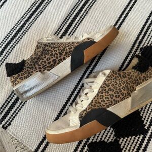 Dolce Vida cheetah print sneakers, similar to golden goose